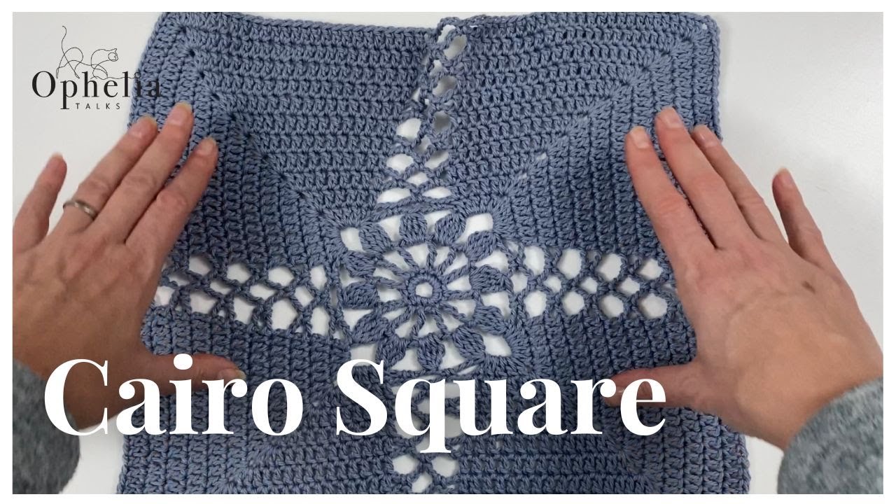 Very Cool Crochet Granny Square Tutorial // The Cairo Square // Ophelia Talks Crochet