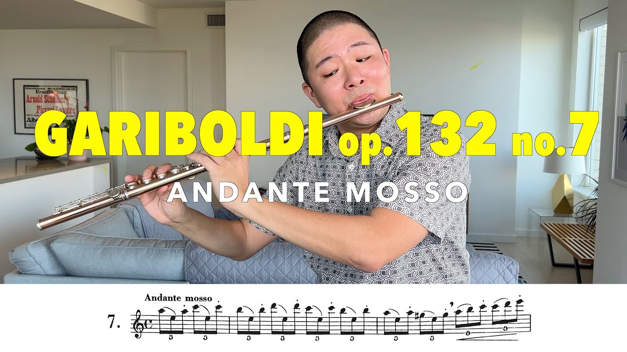Gariboldi Flute Etude Op. 132, No. 7, 