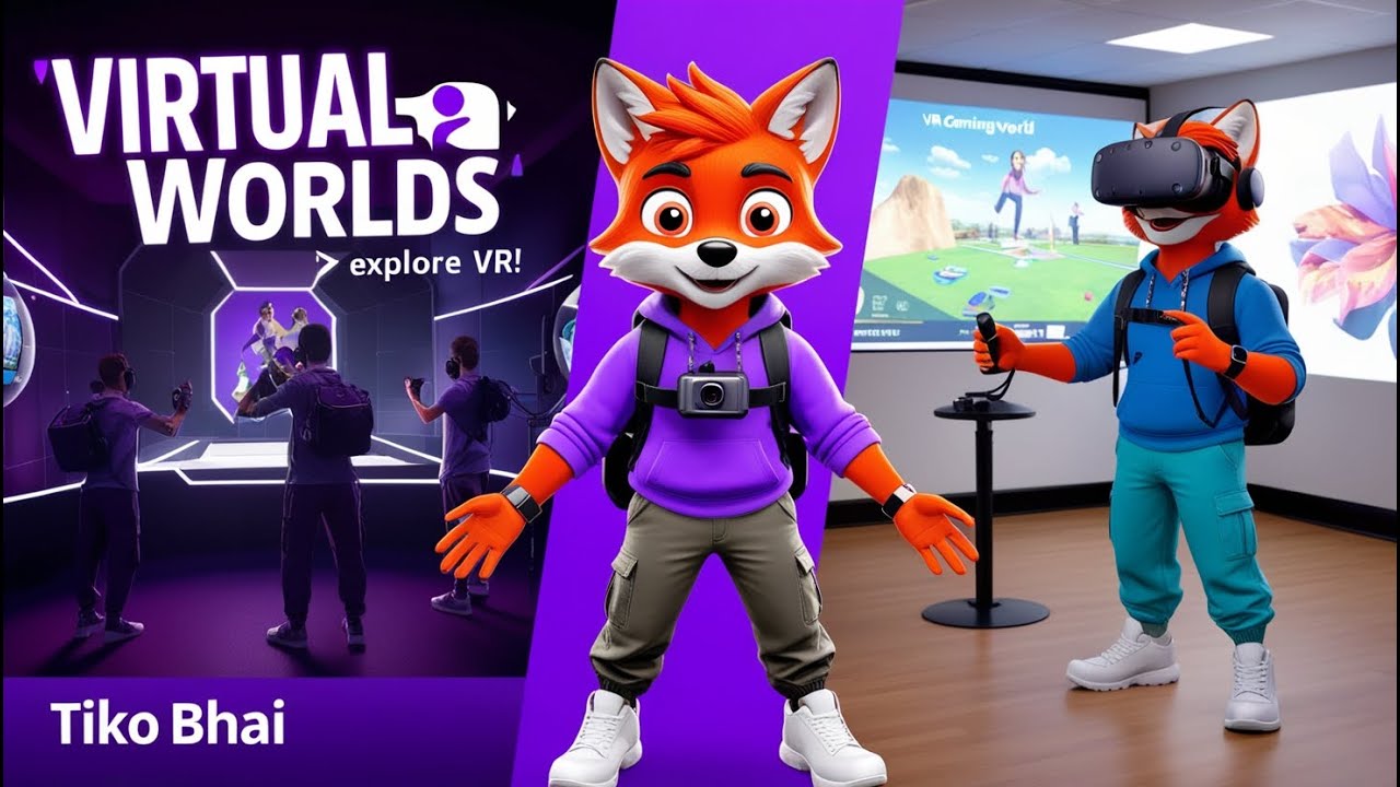 Virtual Reality Explained 🦊 Explore VR Worlds with Tiko Bhai!