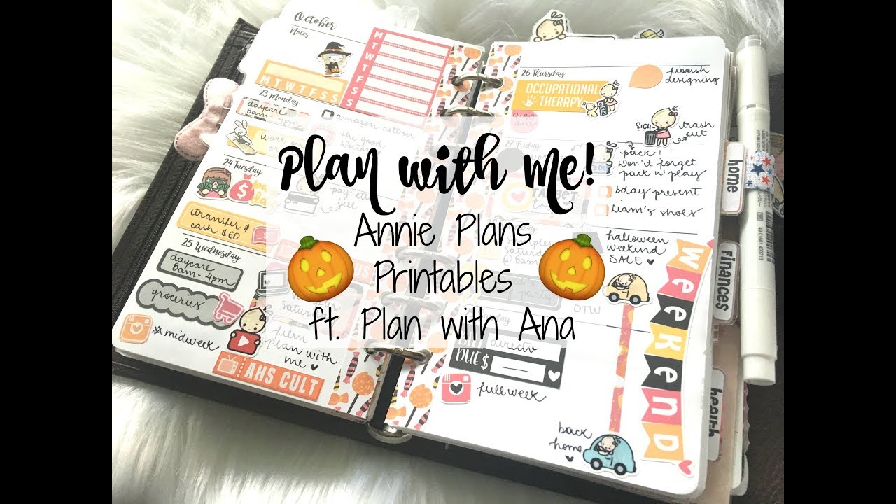 PLAN WITH ME | PERSONAL SIZE Wo2p Horizontal | Annie Plans ft. Plan with Ana