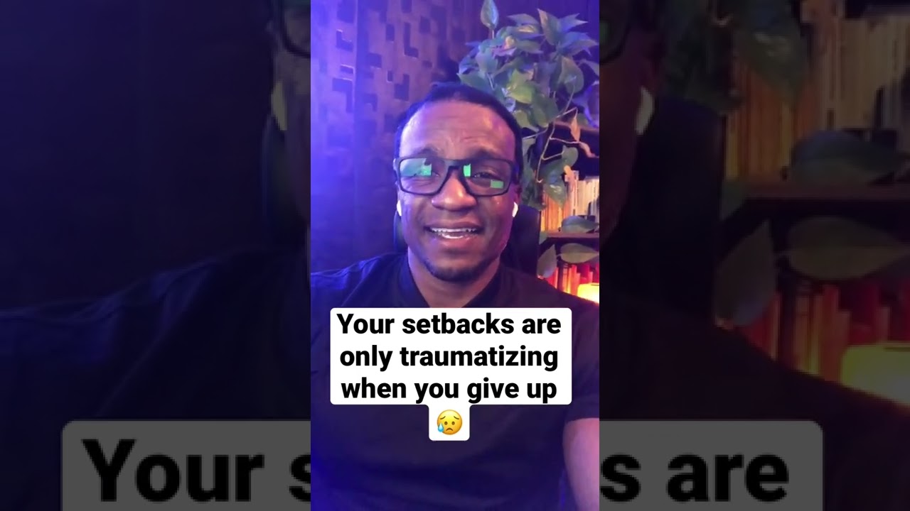 Setbacks are only traumatizing when you give up #pornreboot #nofap #nofapmotivation