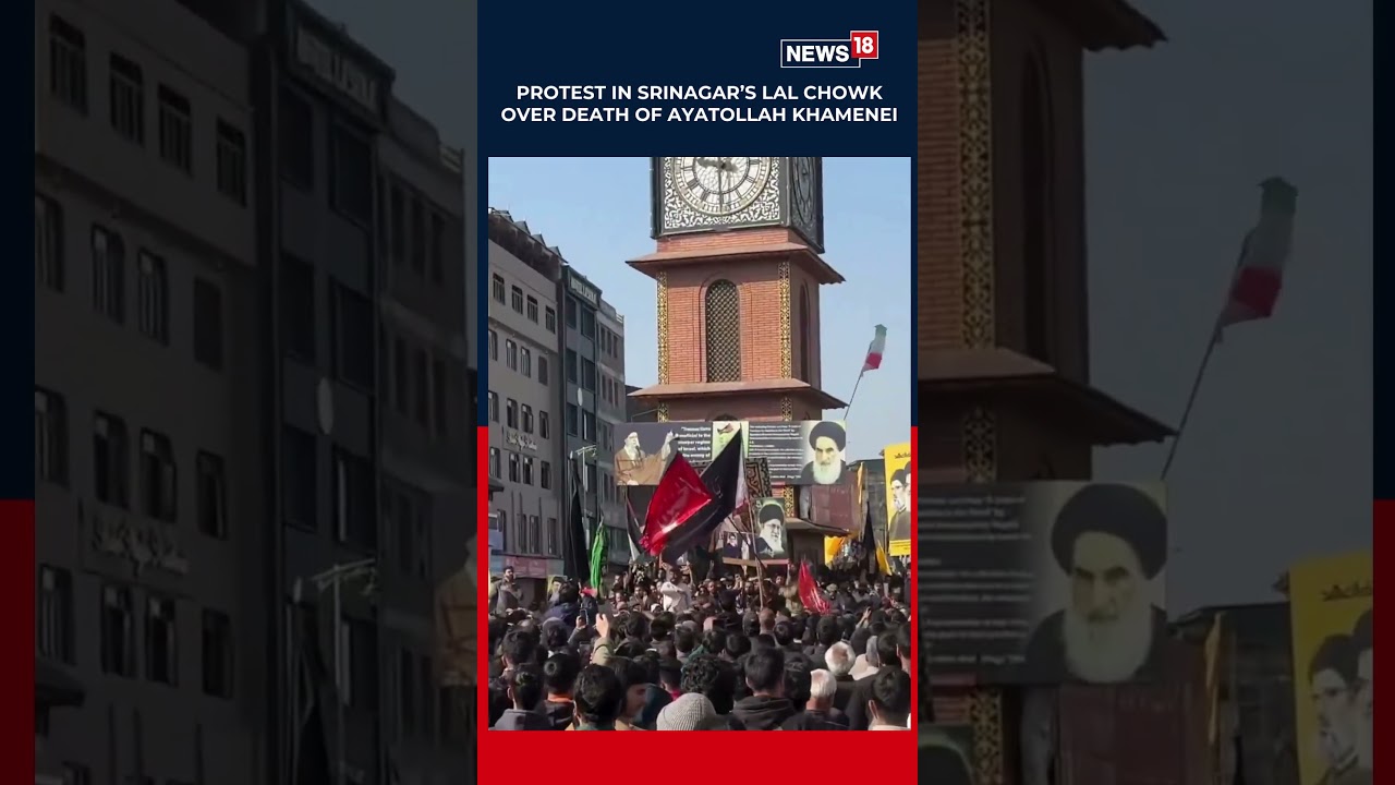 Protests At Lal Chowk, Srinagar As People Hold Khamenei Images Against US-Israel Strikes | N18S
