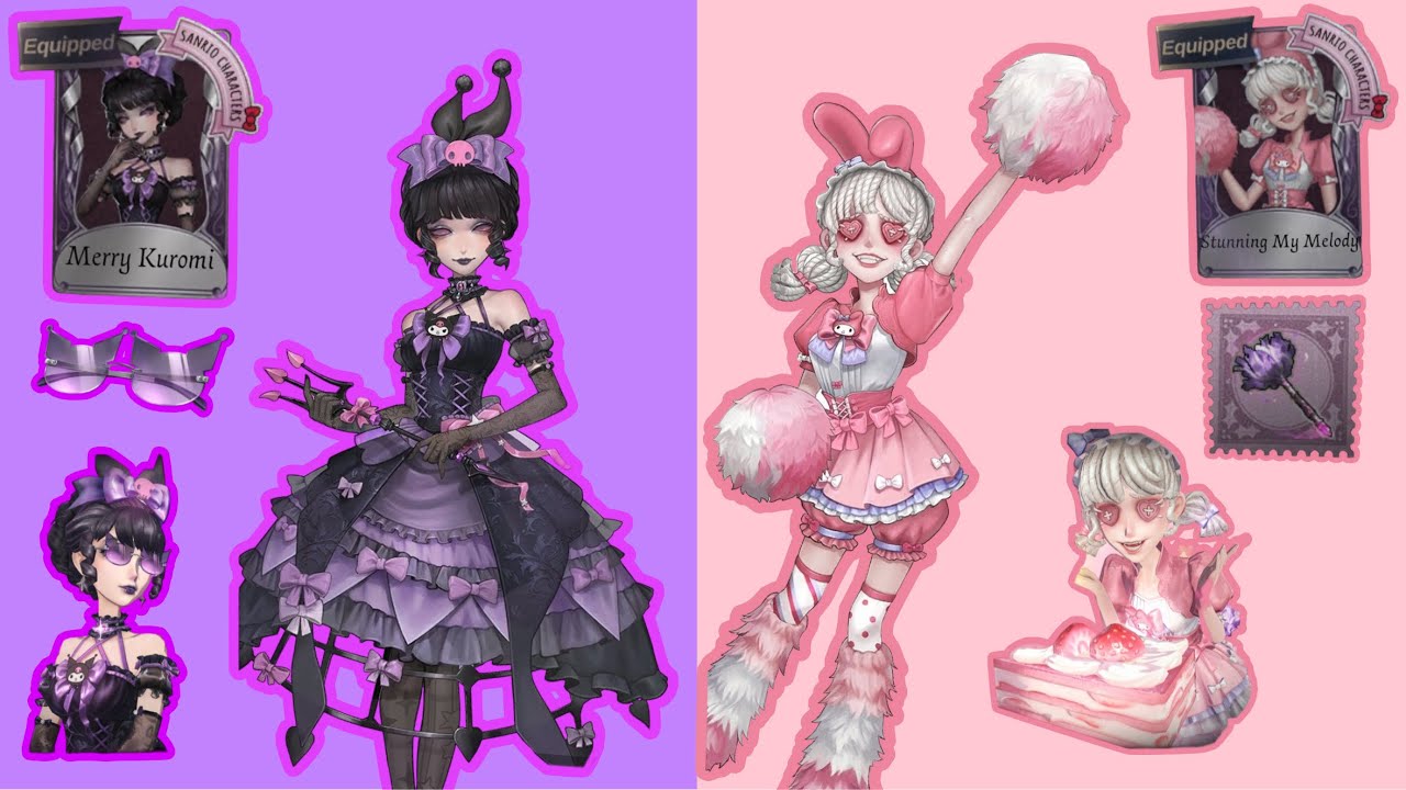 PLAYING LILY AND MARY NEW SANRIO SKINS💜 Identity v gameplay