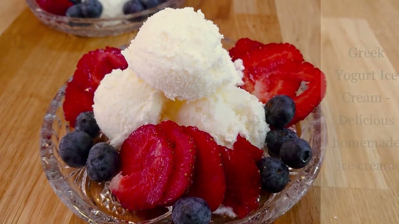 Lody z jogurtu greckiego -pyszne domowe lody❤️️Greek Yogurt Ice Cream - Delicious homemade ice cream