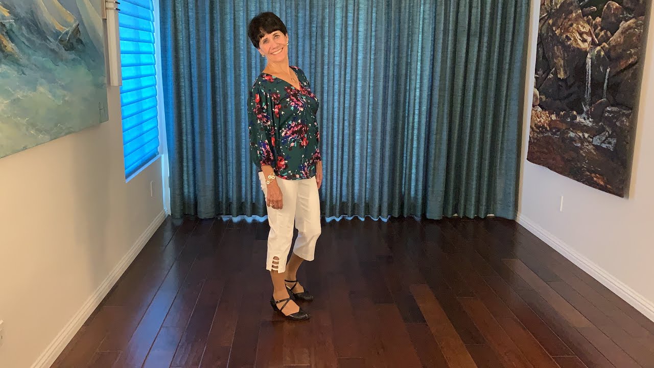 Razor Sharp line dance demonstration and tutorial by Stephie