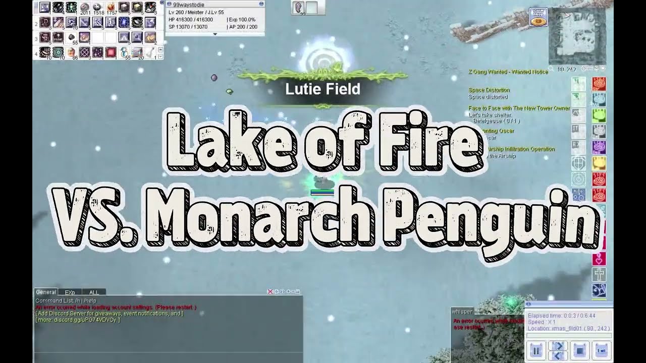 [iRO Chaos] Lake of Fire VS Monarch Penguin - Meister ArmCannon POV