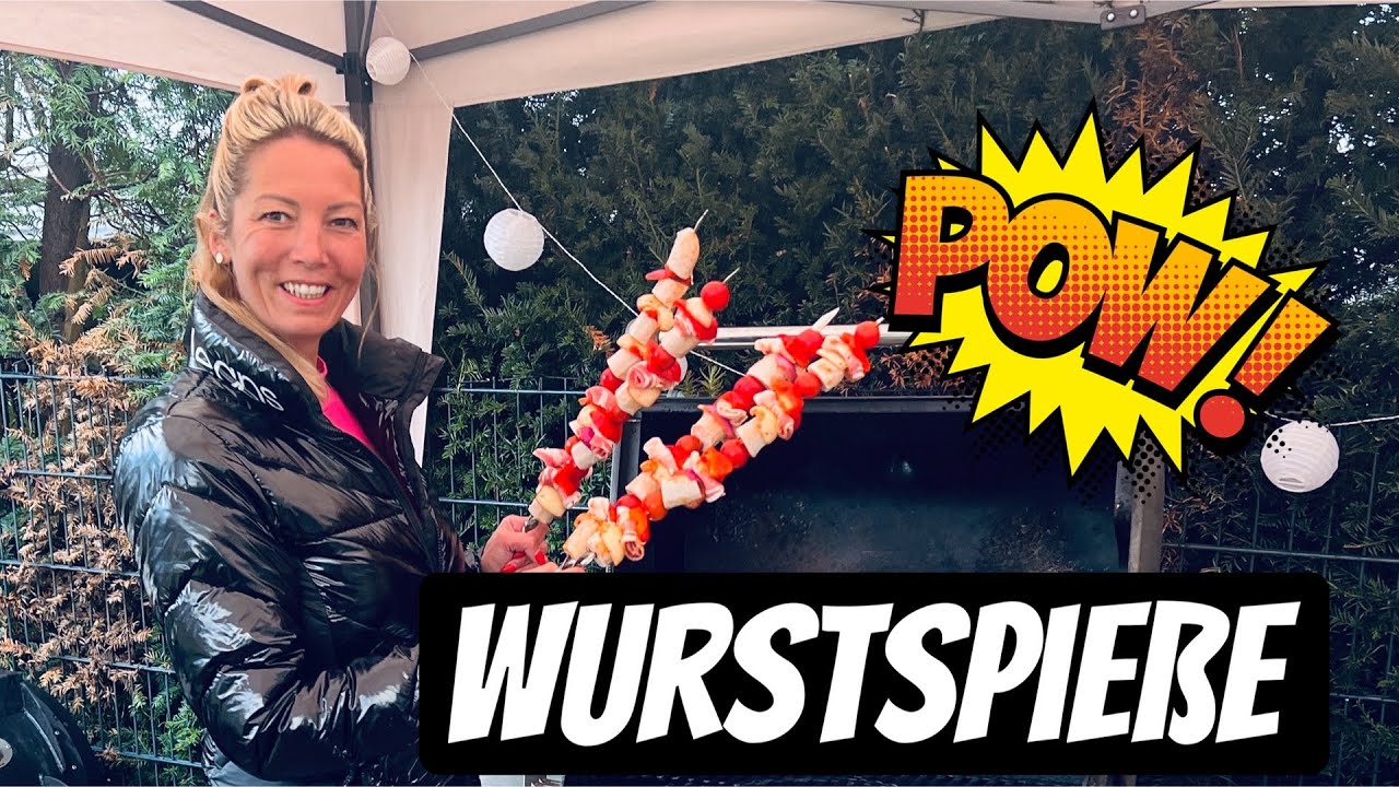 Bratwurst Spieße mit Geschmack
