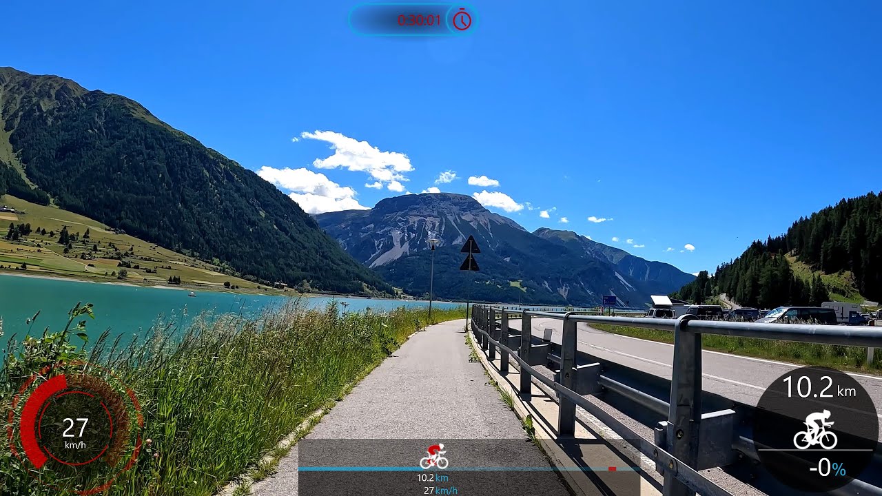 1 Hour Indoor Cycling Rocks Workout from Austria to Italy Garmin Ultra HD Video