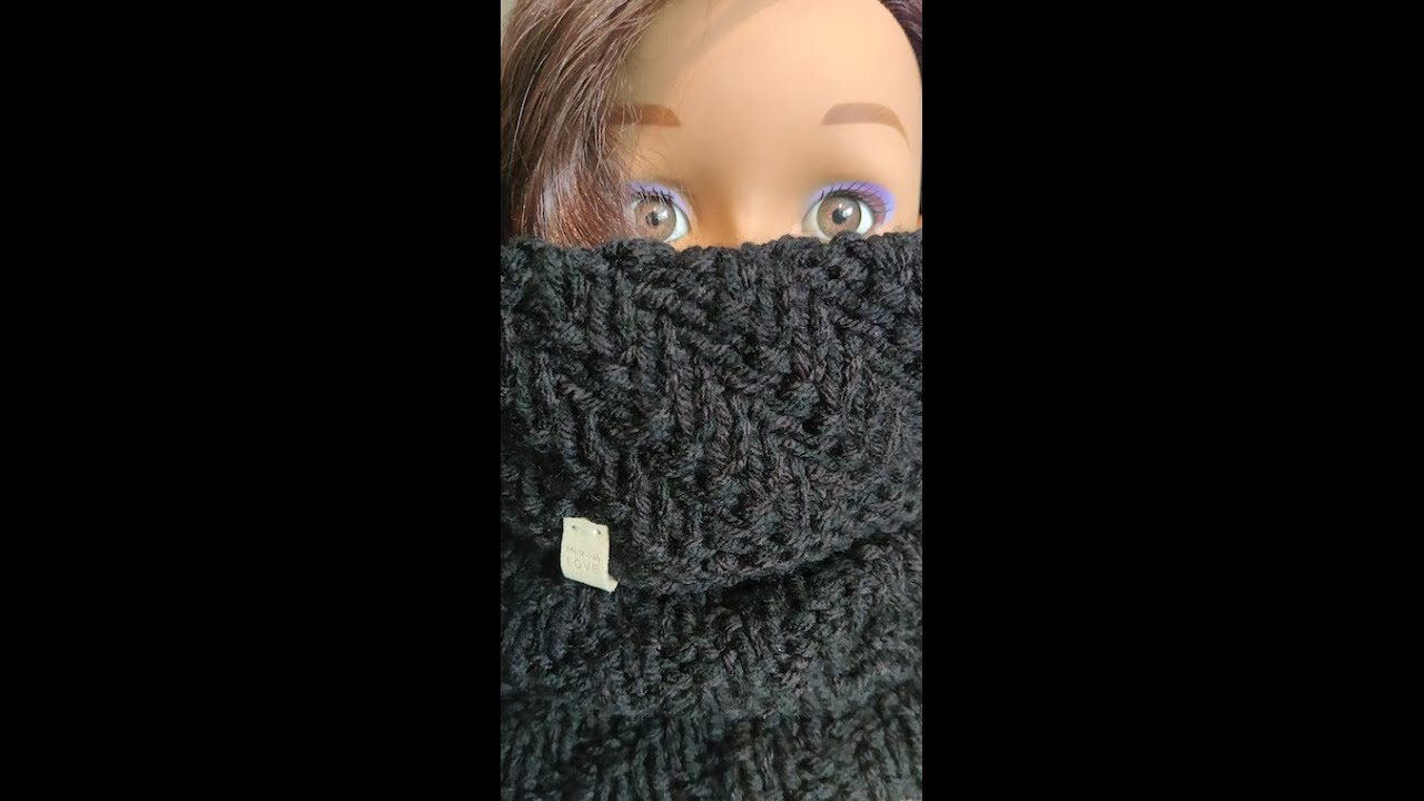 SNOOD MERIBEL  -  TUTO TRICOT AIGUILLES CIRCULAIRES