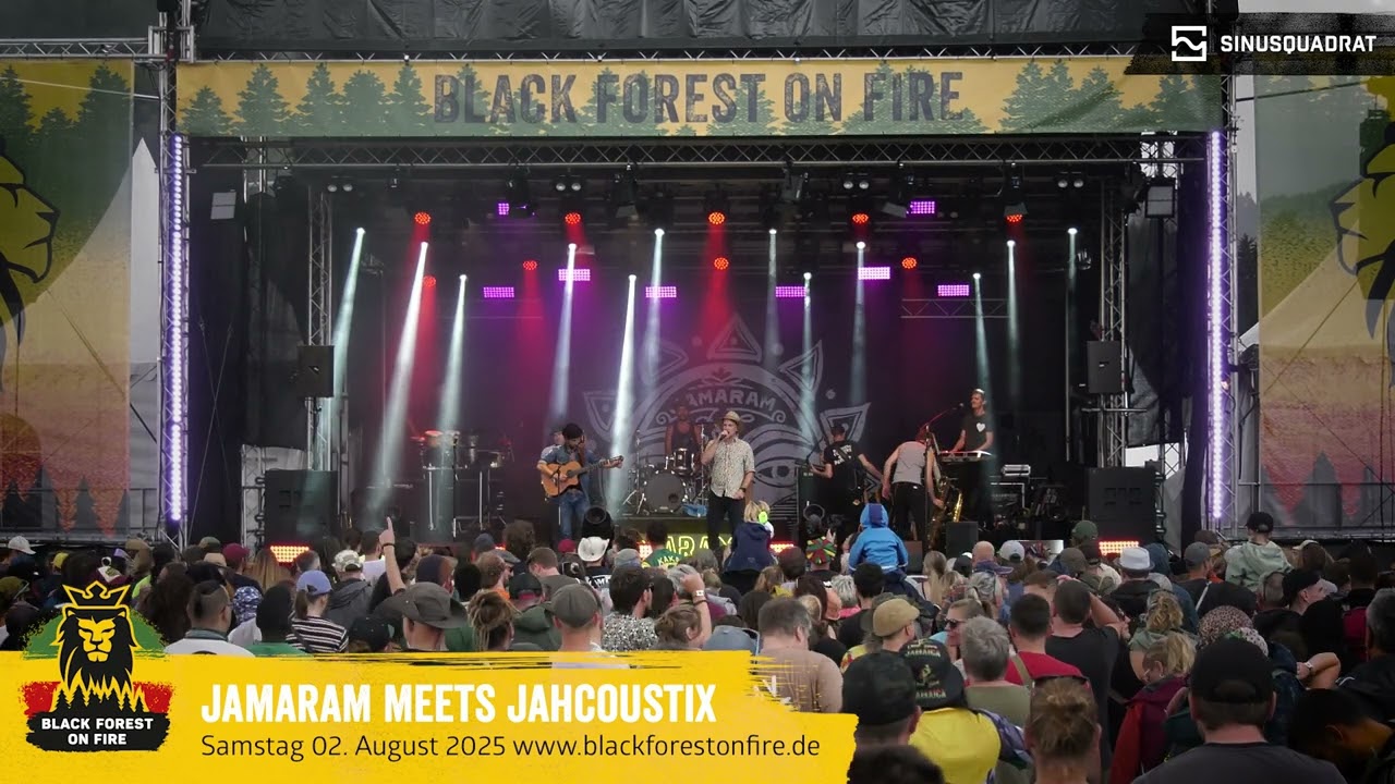 Jamaram meets Jahcoustix beim Black Forest on Fire Reggae Festival 2025 in Berghaupten