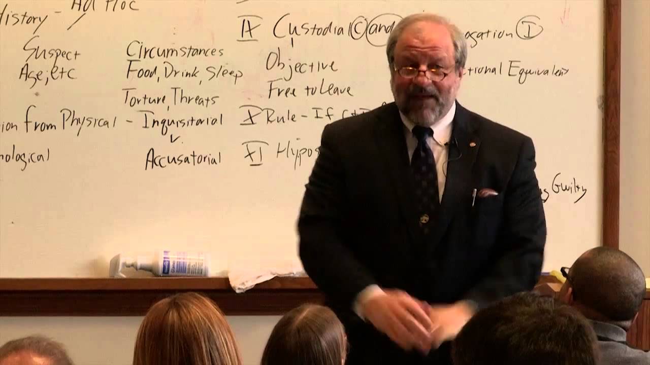 Mock Law Class - Prof. J. Dean Carro - March 2014