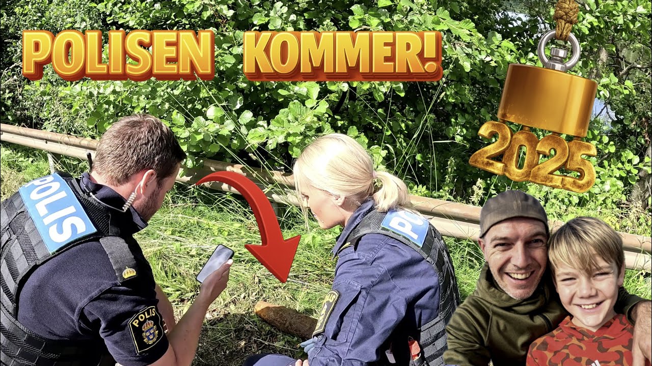 💥TOP FINDS 2025💥Vapen, granat & polis – smycken 😱 | Magnetfiske 🧲