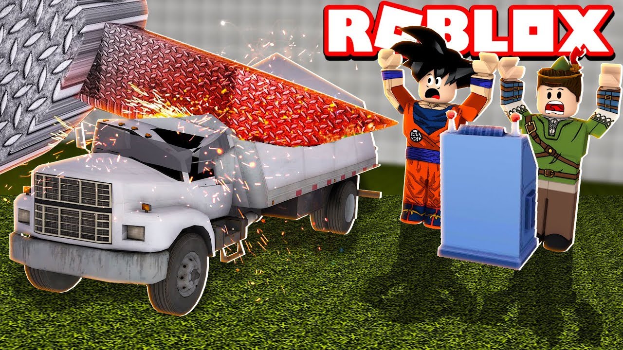 QUEBRANDO CAMINHÕES NO ROBLOX!! (Car Crushers 2)
