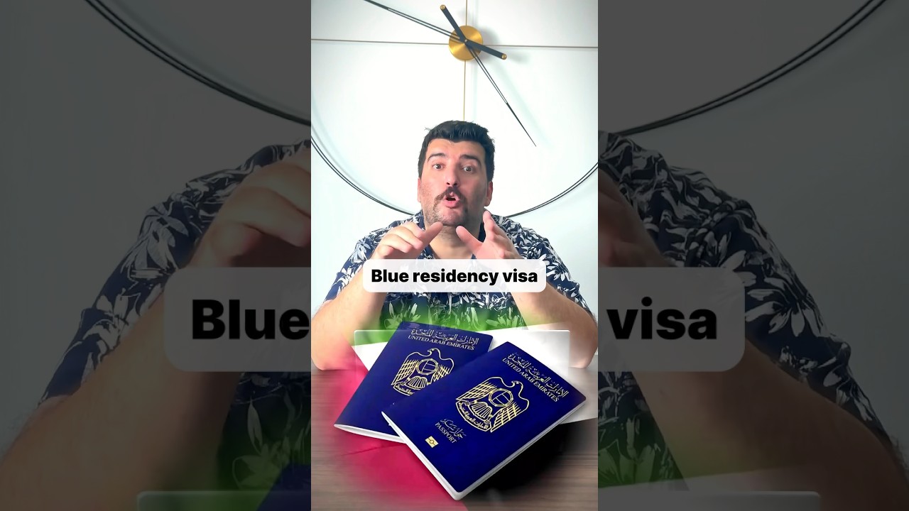 Blue Residency Visa? Come to Dubai 🔥 #shorts #dubai