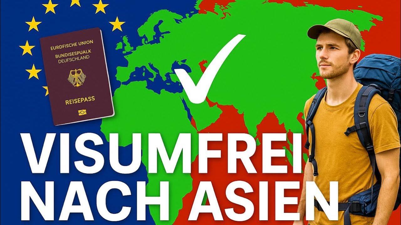 10 asiatischen Länder für die EU-Reisende 2025 kein Visum mehr brauchen !