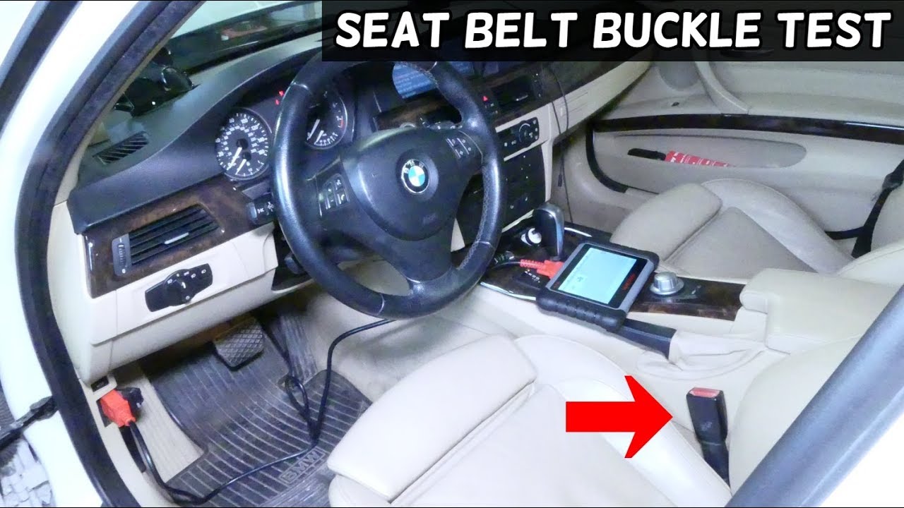 HOW TO TEST SEAT BELT BUCKLE ON BMW