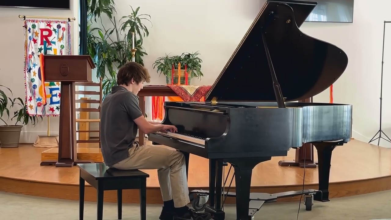 Chopin: Military Polonaise Op 40 no. 1 in A major, performed by Peyton on piano June 7, 2025