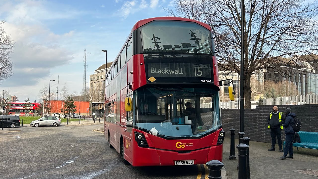FULL ROUTE VISUAL|Blue Triangle Bus Route 15|Trafaglar Square - Blackwall|WHV61(BF65 WJD)