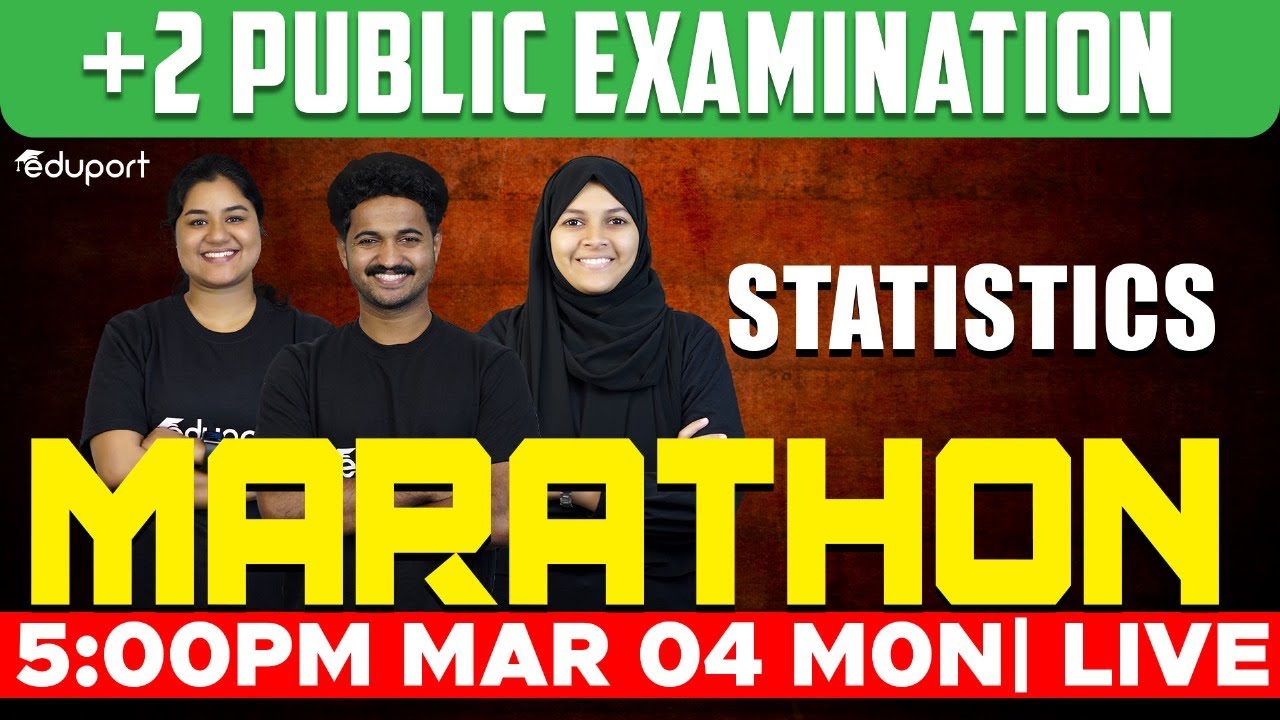 Plus Two Statistics Public Exam | Marathon Revision | Eduport Commerce