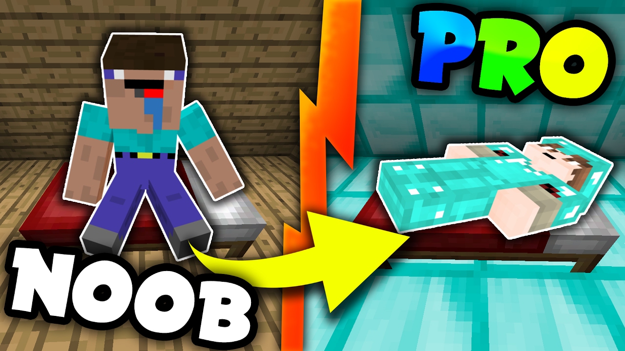 Minecraft NOOB Plays BED WARS!