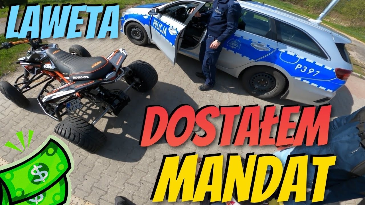 POŚCIG POLICJI za moim quadem bo nie spełnia wymagań / Tylko ja dostałem mandacik na otwarcie sezonu