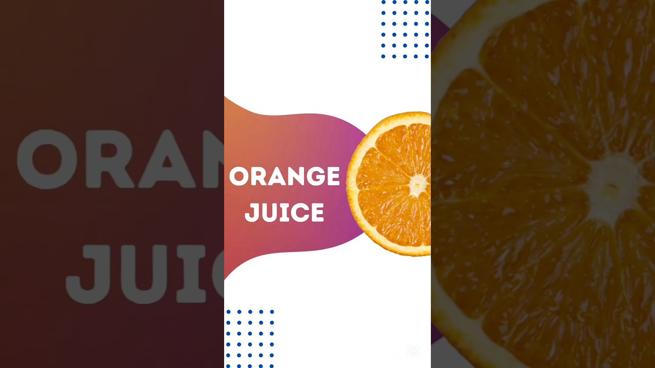 Fresh Orange Juice Animation | Made in Canva
