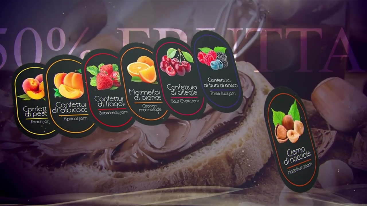Valgarda Breakfast - Video Gemma: dispenser confetture, crema di nocciole, miele e sciroppo d'acero.