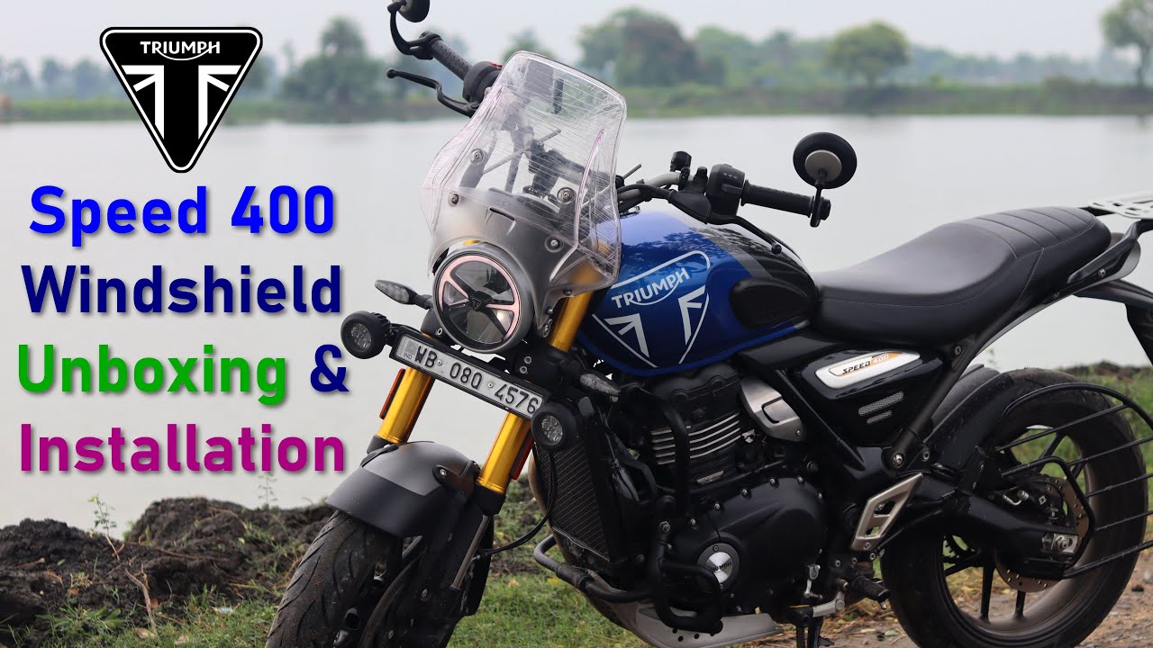 Triumph Speed 400 - Windshield Unbox + Installation 