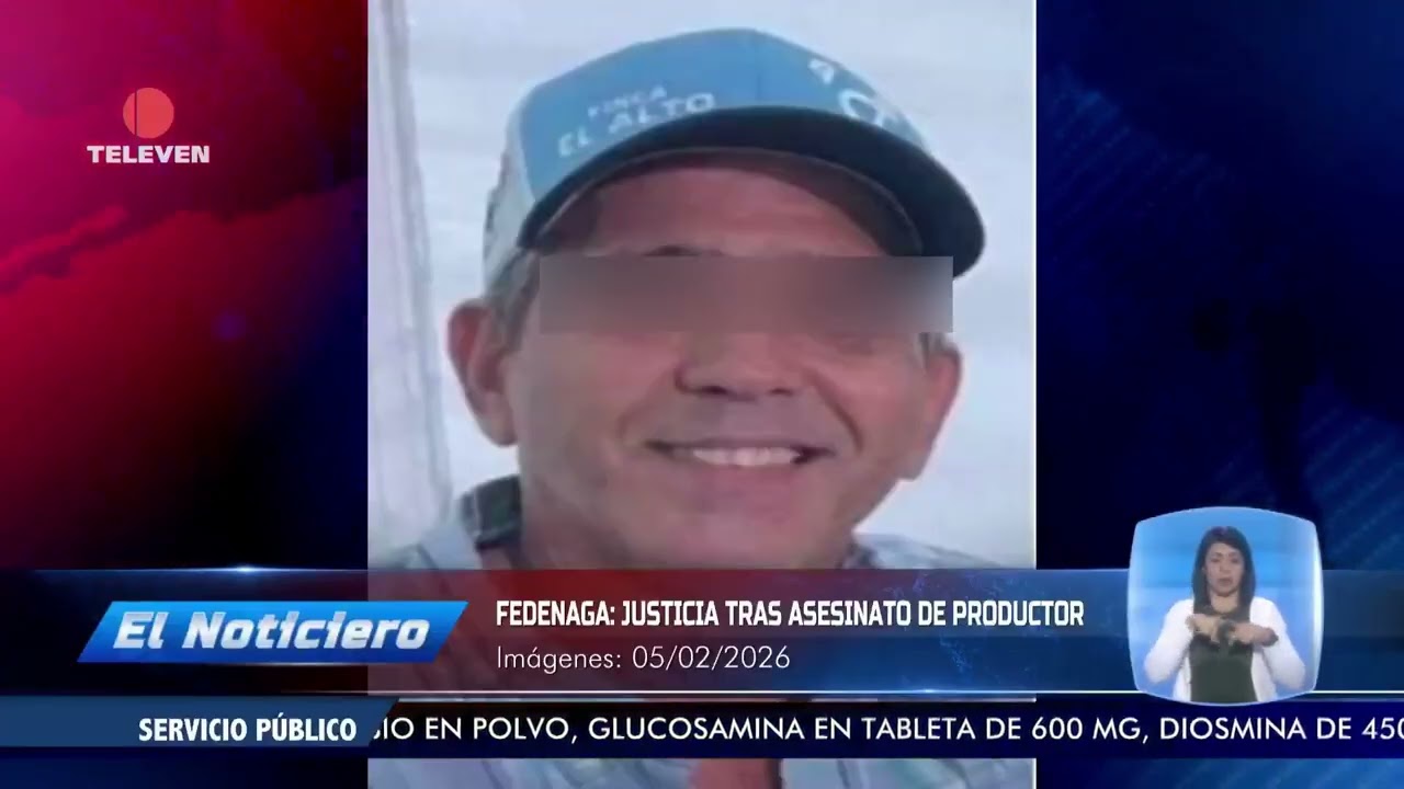 Fedenaga exige justicia tras asesinato de productor - El Noticiero emisión meridiana 06/02/26