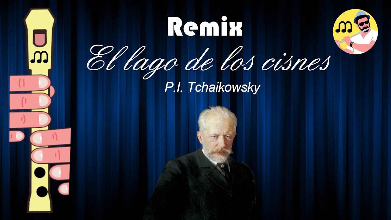 Swan Lake for recorder flute. El lago de los cisnes para flauta dulce. Tutorial easy recorder.