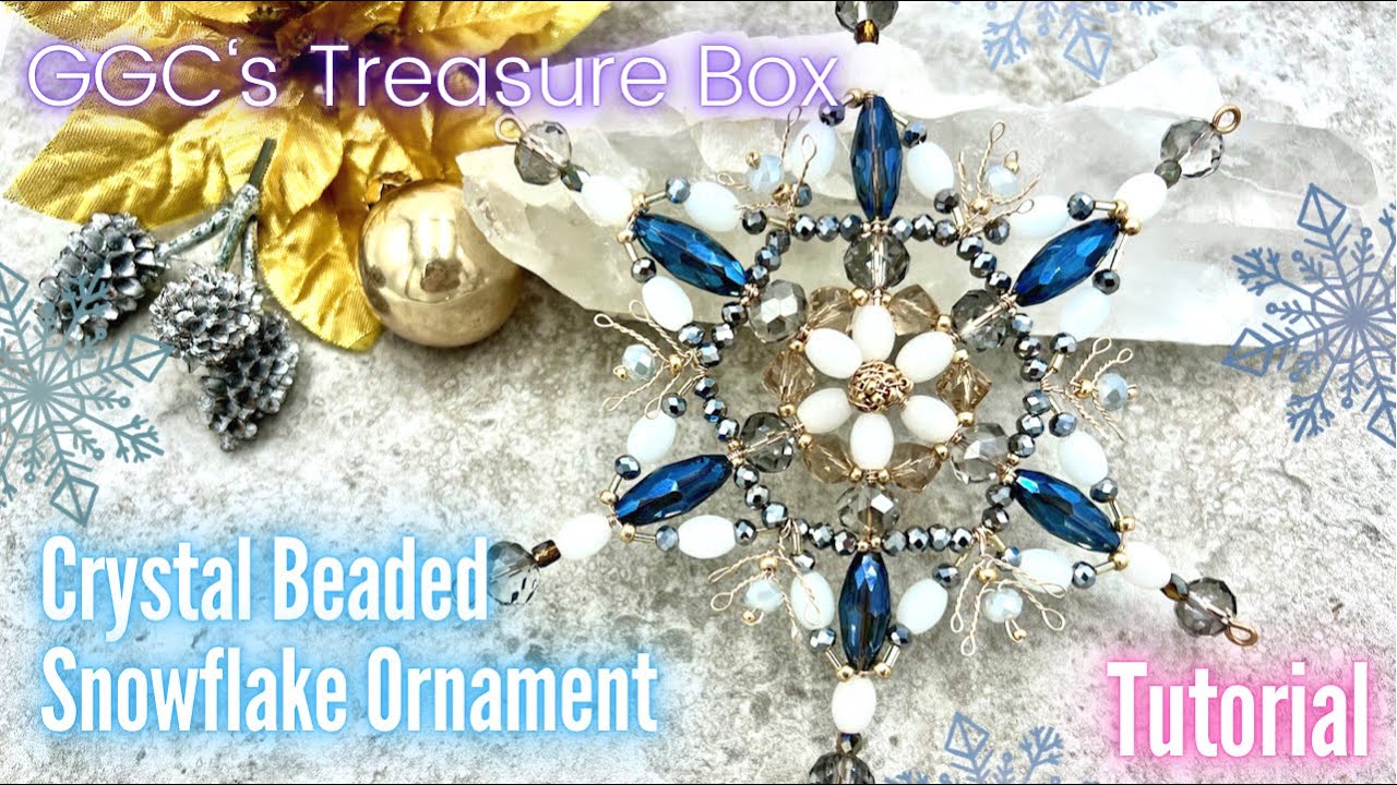 Beaded Crystal Snowflake Ornament - GGC's Treasure Box - Nature's Bounty