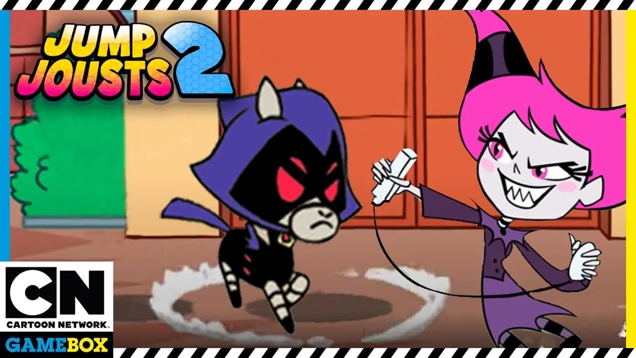 Teen Titans Go Gameplay | Jump Jousts 2 - Raven battles in Face-Off Mode | Cartoon Network GameBox