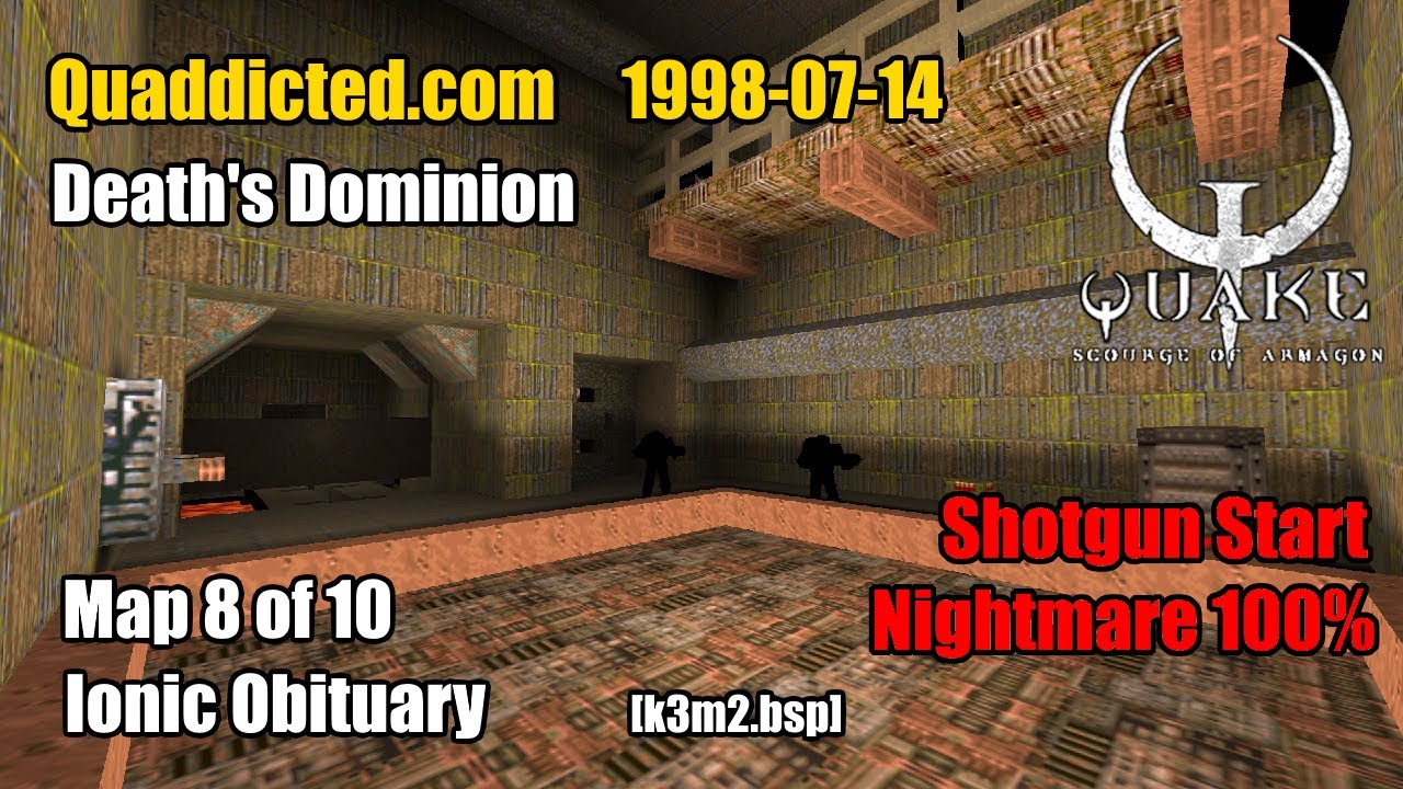 Quaddicted - 1998-07-14: dd.zip - Ionic Obituary [k3m2.bsp] (Nightmare 100%)