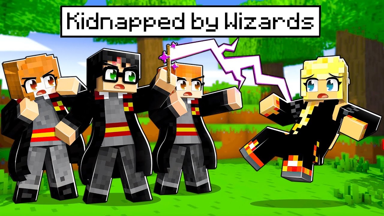 KIDNAPPED by WIZARDS in Minecraft!