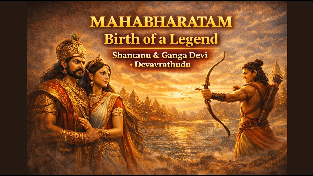 Mahabharata Origins | The Legend of King Shantanu & Goddess Ganga | Birth of Devavrata (Bhishma)