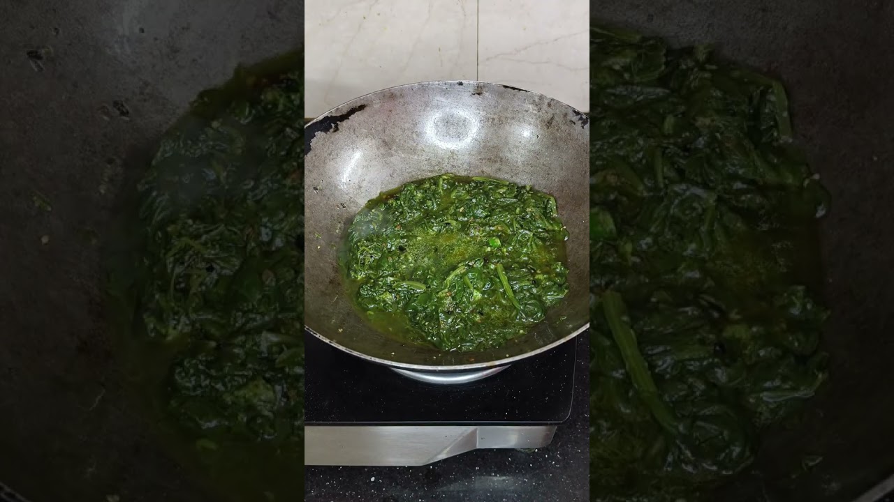 Palak ka saag(पालक का साग रेसिपी) #food #cooking #viral 