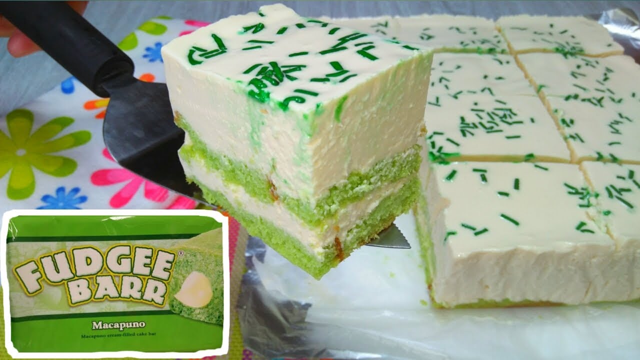 FUDGEE BARR PANDAN ICE CREAM CAKE // 3 Ingredients only