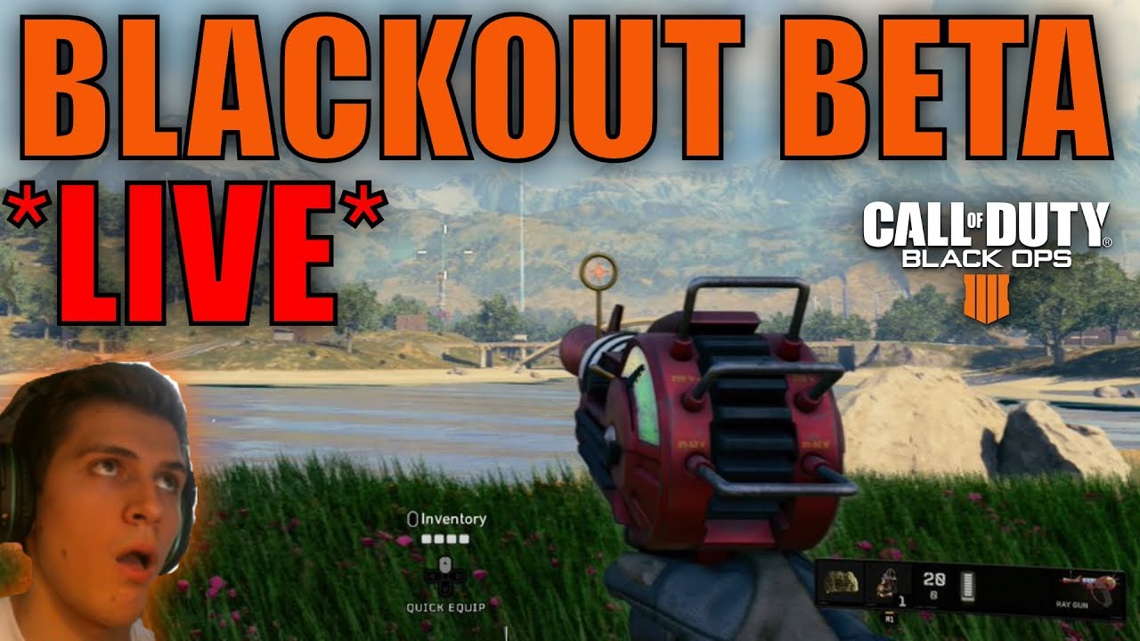 BLACKOUT BETA LIVE! Call of Duty: Black Ops 4 Blackout Battle Royale FIRST ATTEMPT!