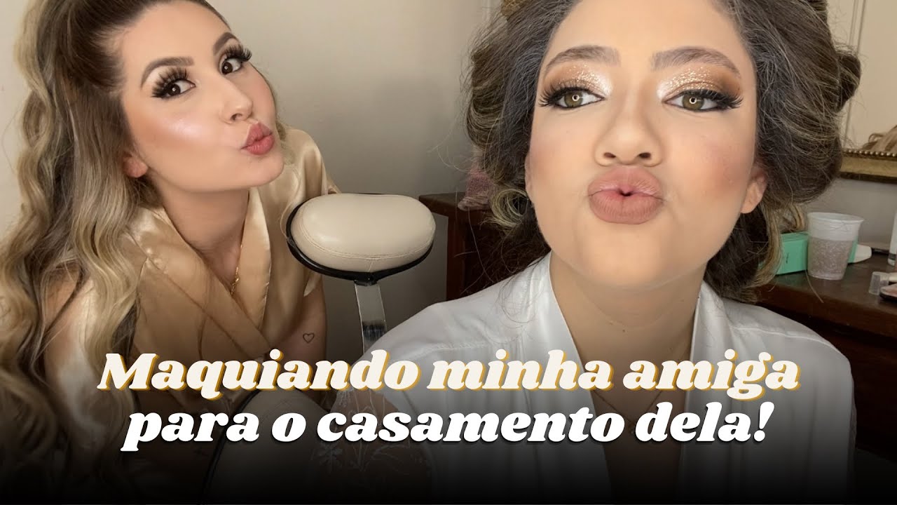 MAQUIEI MINHA AMIGA NOIVA 👰🏻‍♀️😍 (que responsabilidade 😱)