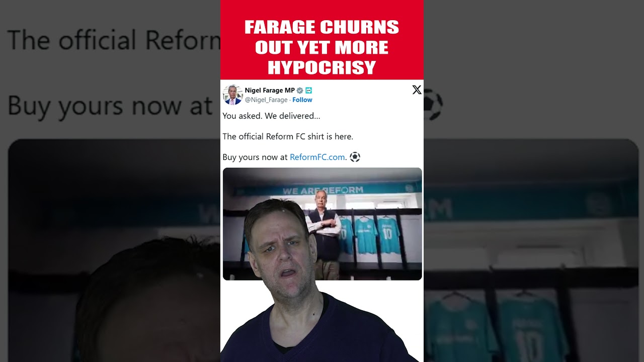 Farage Can't Even Talk Football Without Being a Hypocrite! #shorts