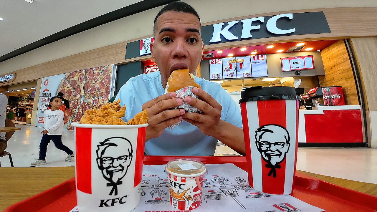 Primeira vez COMENDO NO KFC | Fast food em João Pessoa