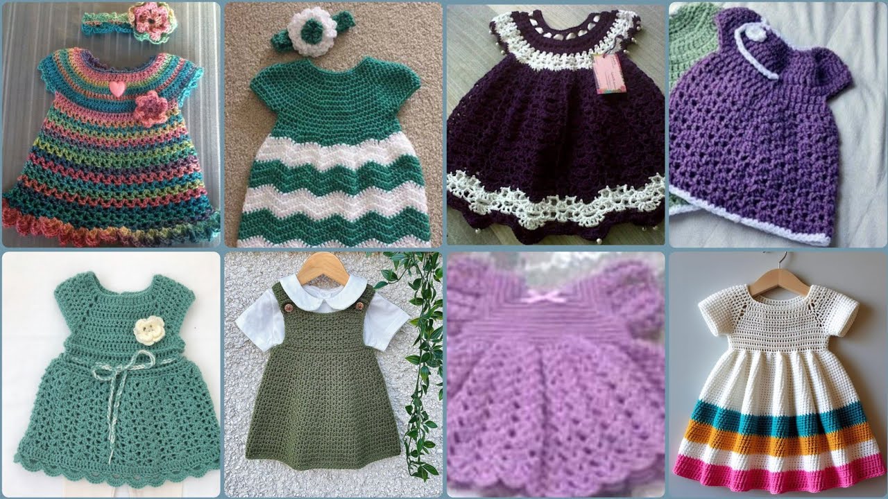Crochet baby girl frocks latest designer very pretty and elegance classes free crochet pattern 2026