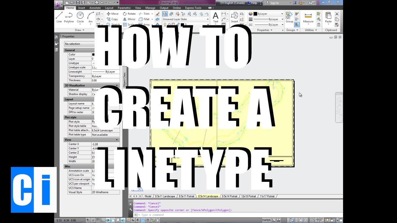 AutoCAD Tutorial: How to Create a Linetype
