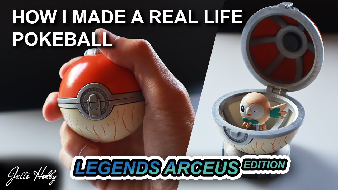 HOW I MADE A POKEBALL FROM POKEMON LEGENDS ARCEUS | Fully custom-designed for 3D printing