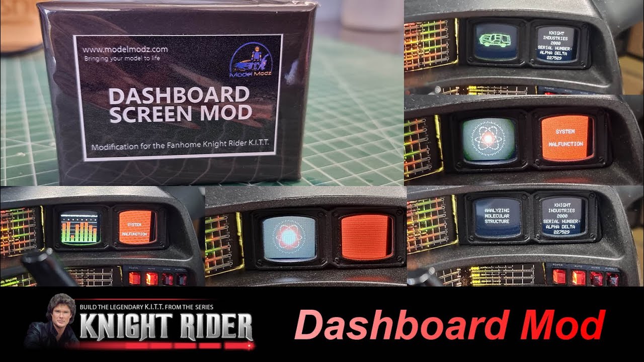 Build KITT from Knight Rider: Working Screens by ModelModz