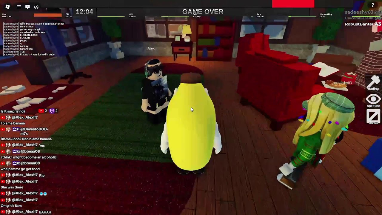 cheeky CRIMBO LIVE flee the facility stream, cuppa tea, poppet!!111