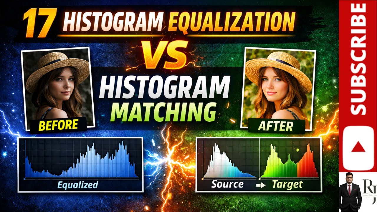17. Histogram Equalization vs Histogram Matching | Key Differences Explained | Image Processing & CV