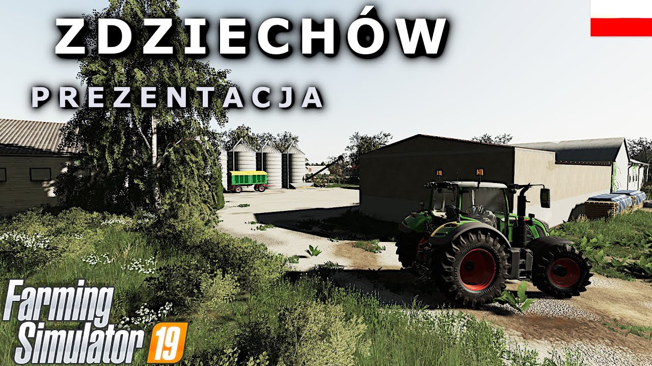 🔴 Zdziech&oacute;w prezentacja mapy 🐮 Farming Simulator 19 Polskie mapy