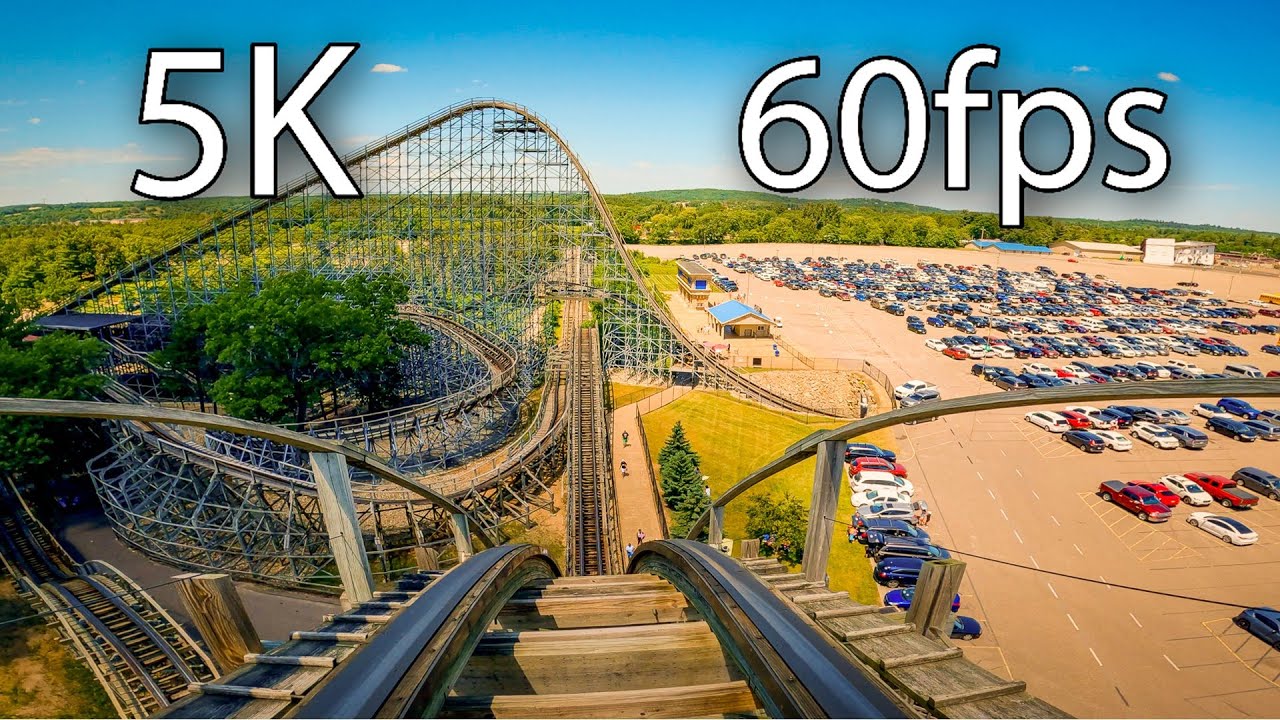 Zeus front seat on-ride 5K POV @60fps Mt. Olympus Water & Theme Park