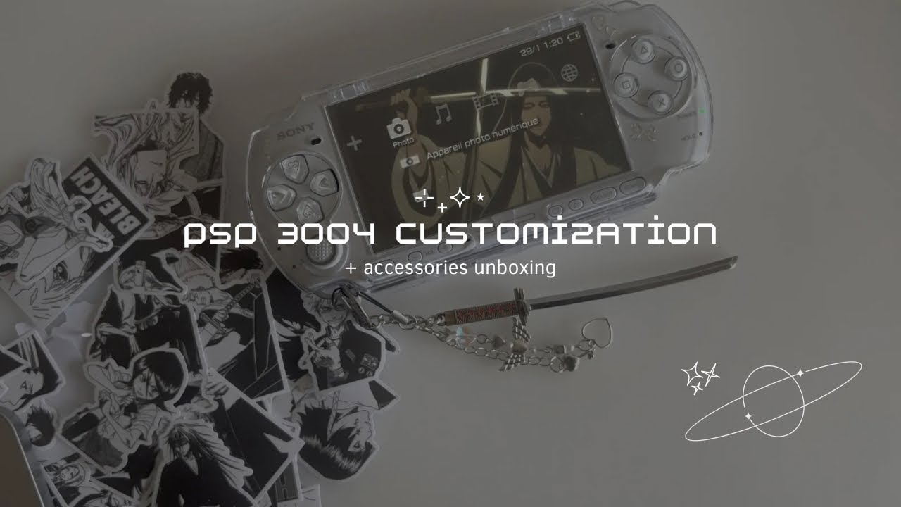 custom my PSP 3000 with me | accessories unboxing ⊹₊⟡⋆